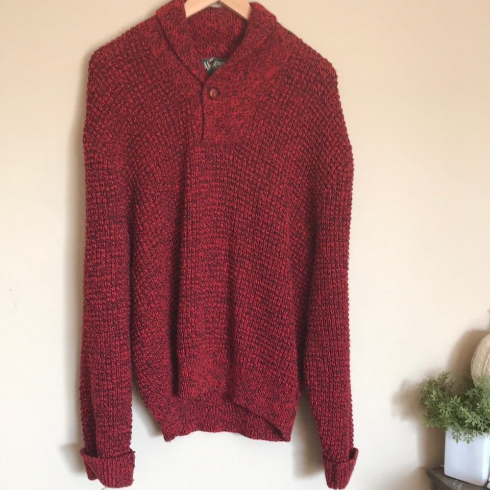 American Eagle Vintage wool blend red cozy oversized sweater